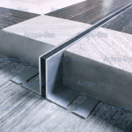 Разделительный шов 9 мм для цементной стяжки из алюминия и пенорезины