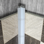 Внутренний угловой профиль РЕ для стен из алюминия