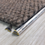 Окантовочный профиль RJ60/ 80 для ковровых покрытий из хромированной латуни