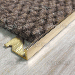 Краевой профиль TR для ковровых и виниловых покрытий из латуни