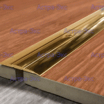 Стыковочный плоский порожек OL38 c желобками из латуни